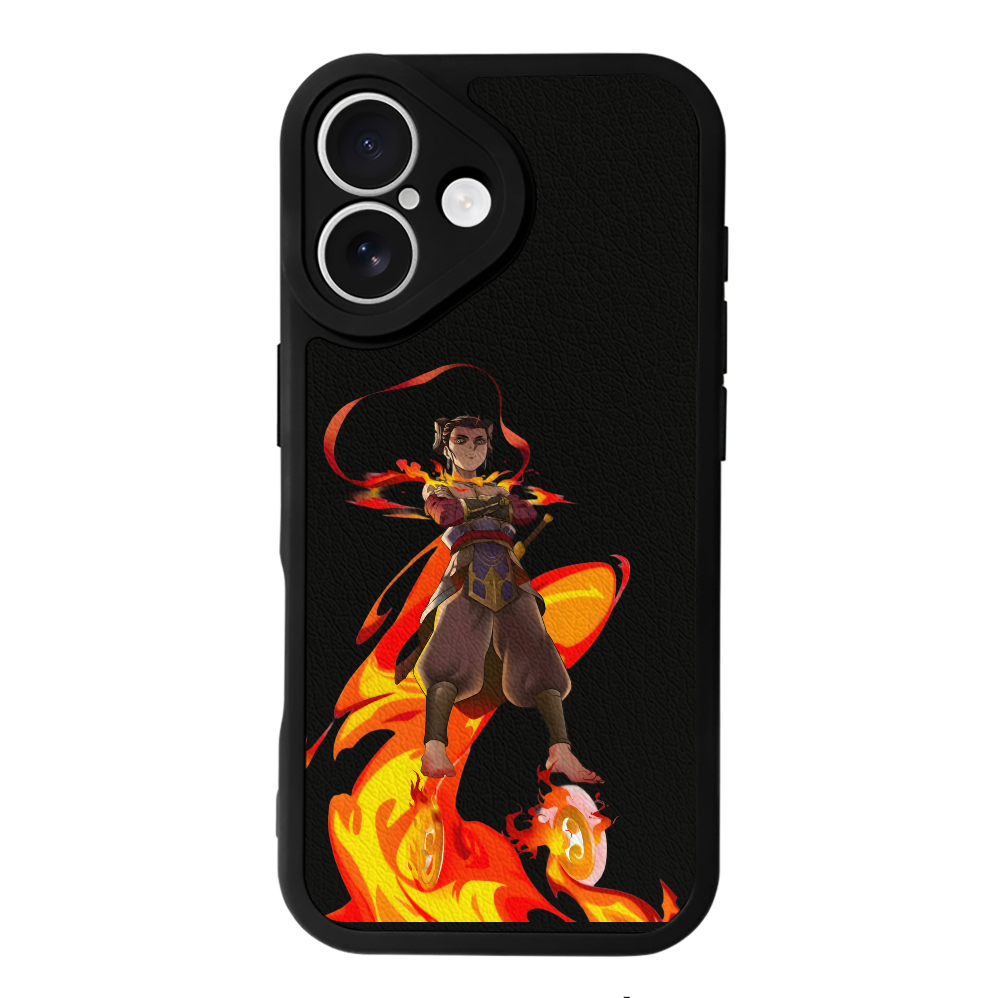 （画像用） Ne Zha 2 ナタ 魔童の大暴れ 【iPhone 16シリーズ対応】シリコンスマホケース（レザー調） 材質：シリコン